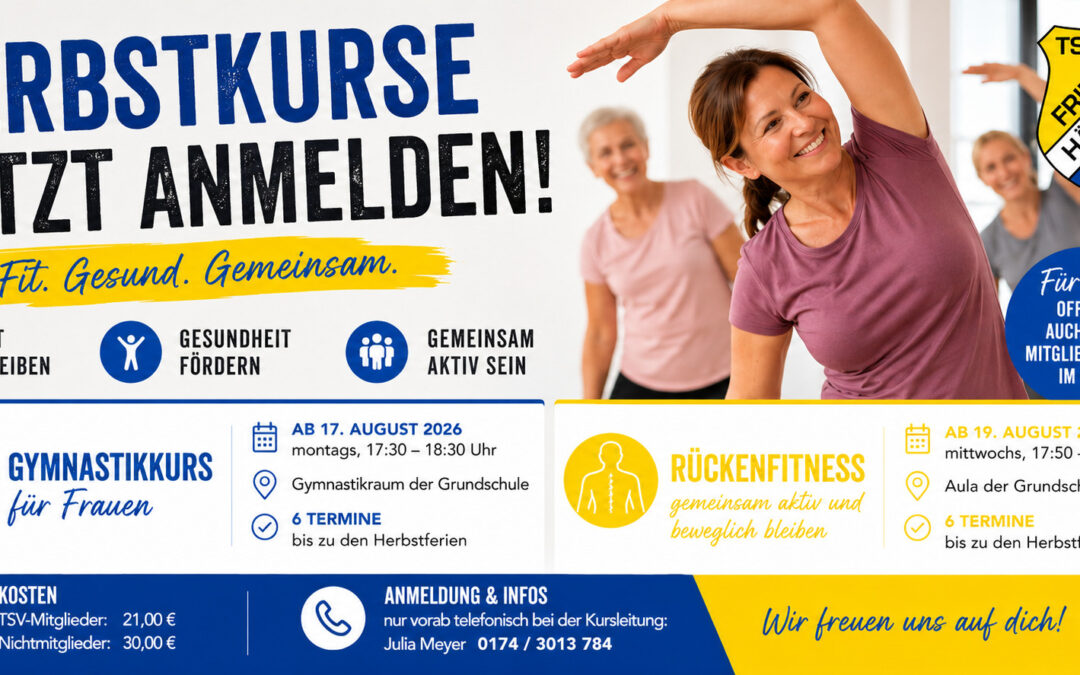 Neue Herbstkurse 2026 – Jetzt anmelden!